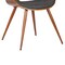 Armen Living Butterfly Mid-Century Dining Chair in Walnut Finish and Charcoal Fabric LCBUCHWACH - alternate 5
